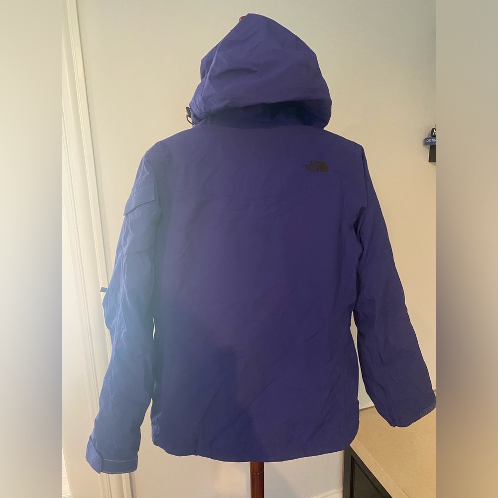 The North Face Purple Hooded Puffer Jacket